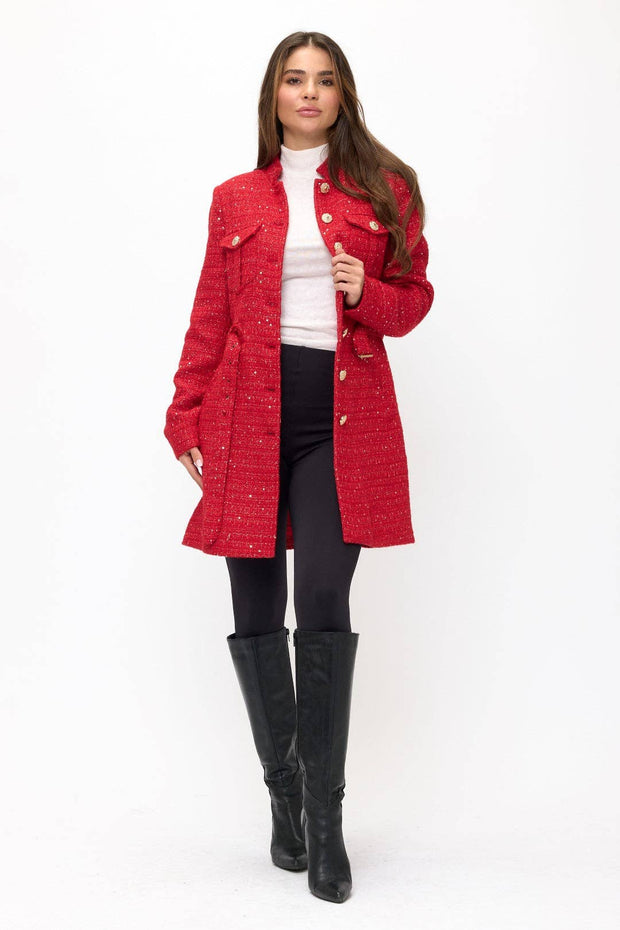 The Vivienne Tweed Longline Coat
