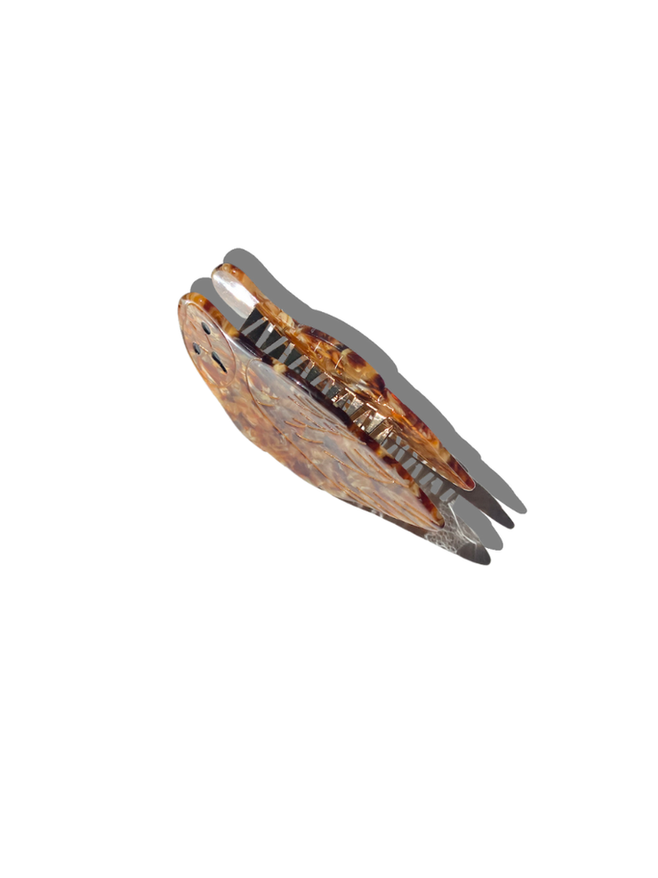 Hand-painted Owl Bird Claw Hair Clip | Eco-Friendly