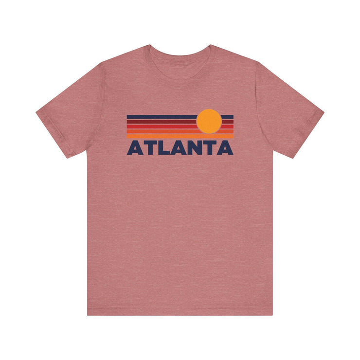 Atlanta, Georgia T-Shirt Retro Sun Ombre Unisex Tee