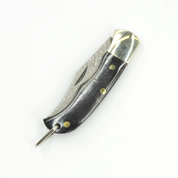 Ox-bone // Ox-horn Inlay Folding Knife