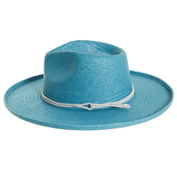 American Hat Makers - Straw Sun Hat Curled Brim - Style Horseshoe Bay