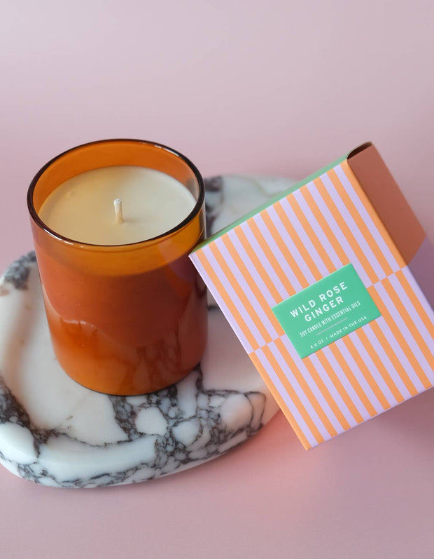 Wild Rose + Ginger Essentials Candle | 8 oz.