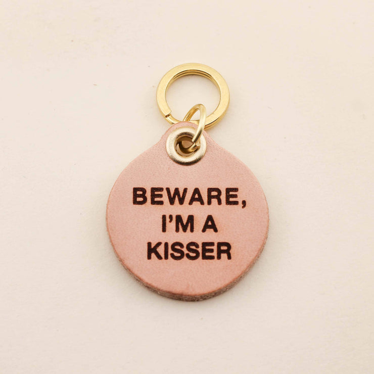 Freshwater Curated Goods - Beware, I'm A Kisser Pet Tag - Bill Hallman- Inman Park