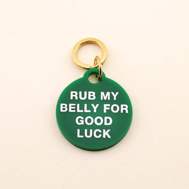 Freshwater Curated Goods - Rub My Belly Pet Tag - Bill Hallman- Inman Park