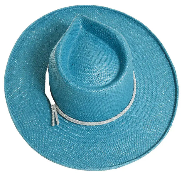 American Hat Makers - Straw Sun Hat Curled Brim - Style Horseshoe Bay