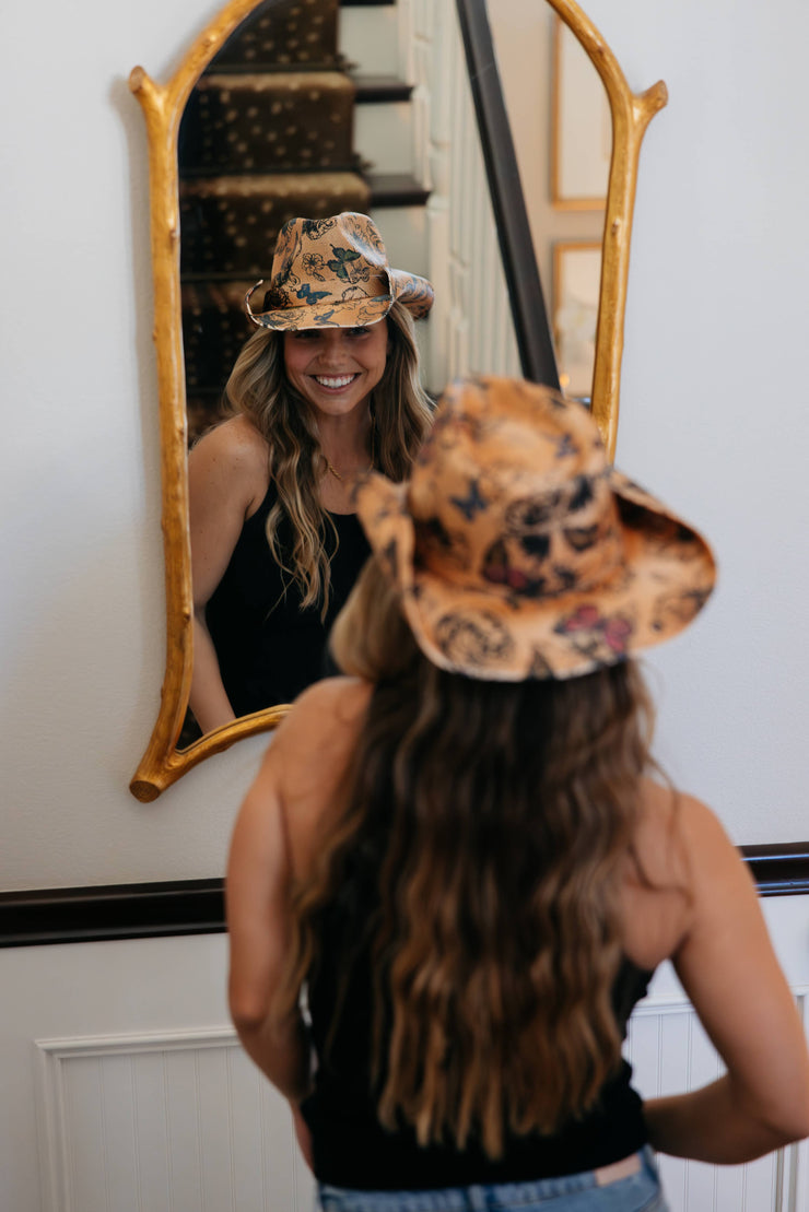 Trace Straw Western Drifter Cowboy Hat
