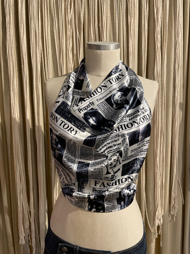 BH HALTER TOP News Paper small