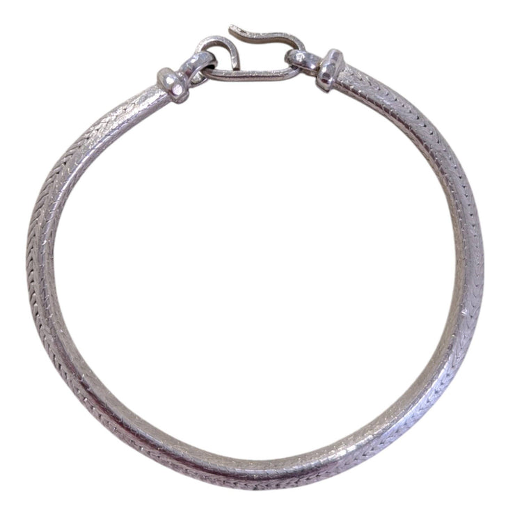 Handmade Sterling Triangular Snake Chain Unisex Bracelet