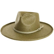 American Hat Makers - Straw Sun Hat Curled Brim - Style Horseshoe Bay