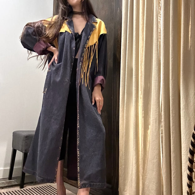 Hand Painted Leather Fringe