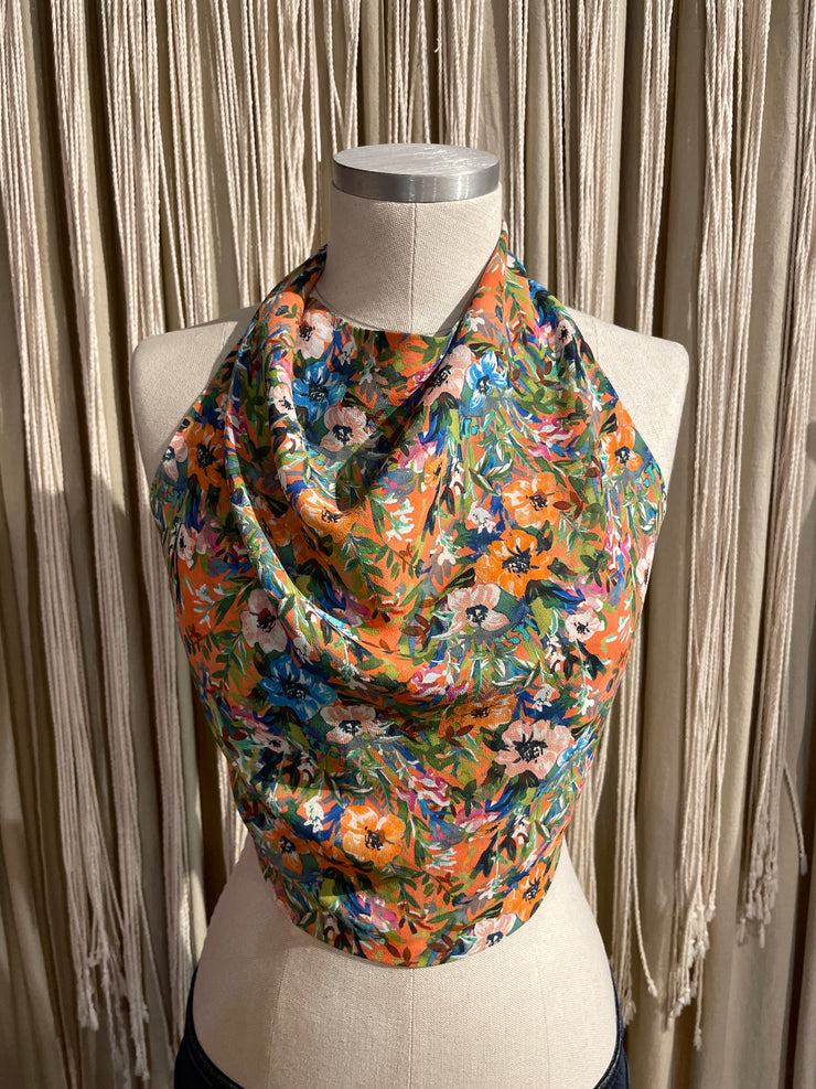 BH HALTER TOP Bouquet small