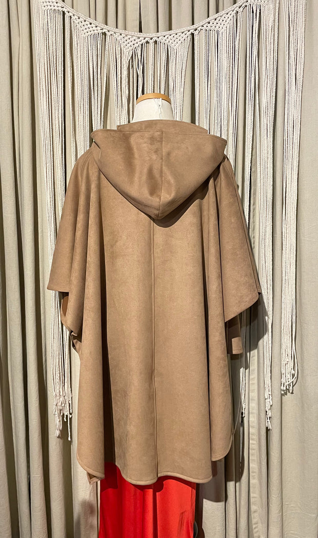 BH SUEDE PONCHO