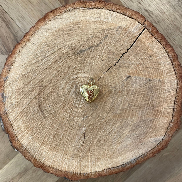 Gold Heart Locket (closed)