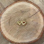 Gold Heart Locket (open)