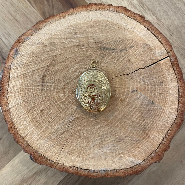 Gold Oval Locket