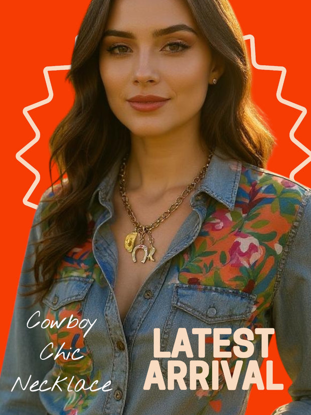Cowboy Chic Gold Necklace