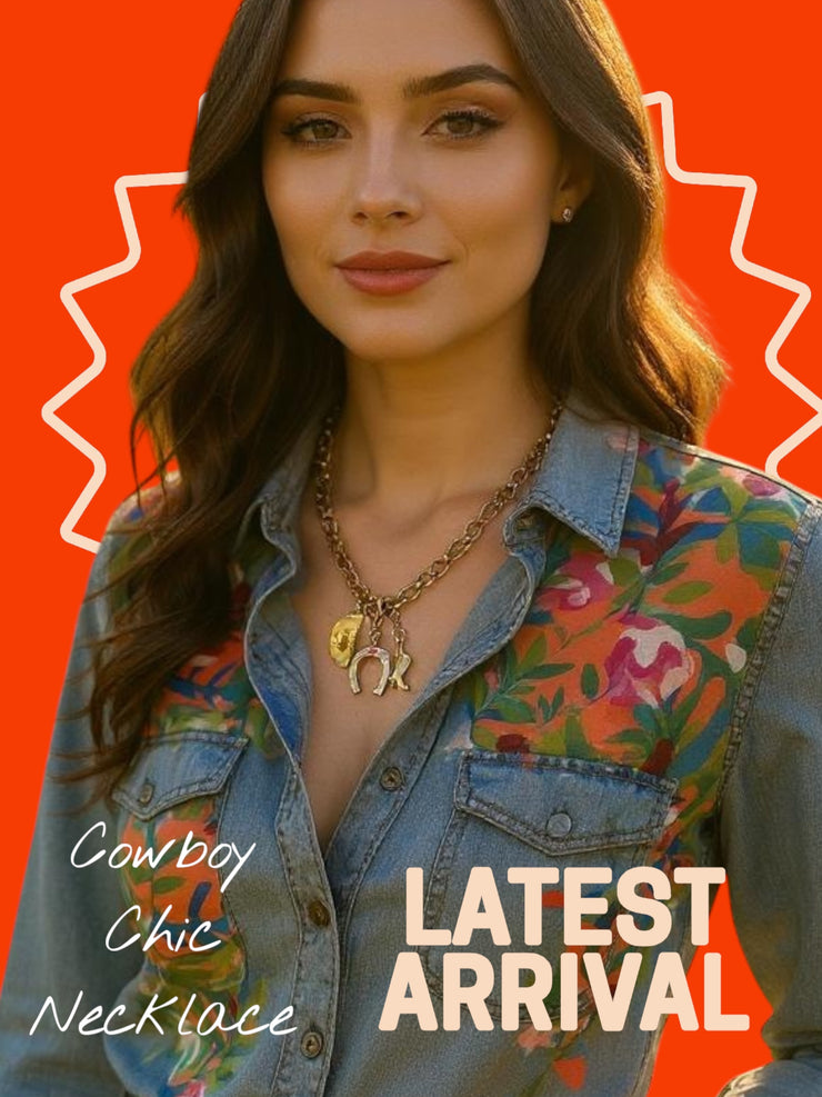 Cowboy Chic Gold Necklace