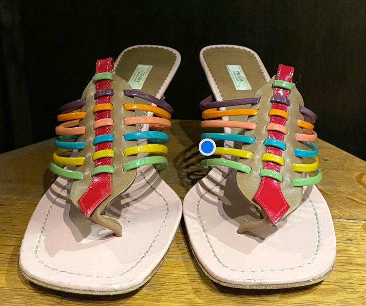 PRADA multi color Sandal