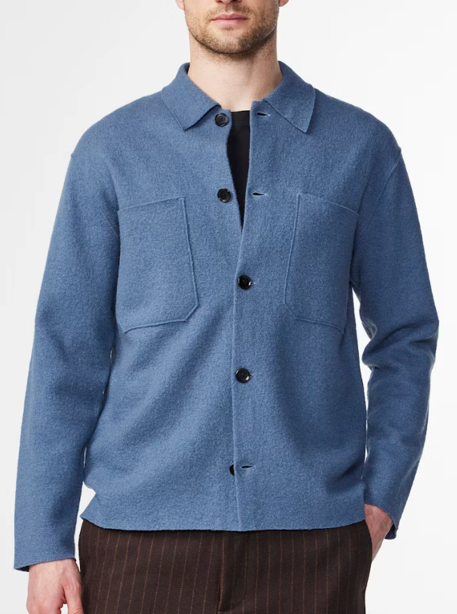 Jonas Boiled wool Overshirt