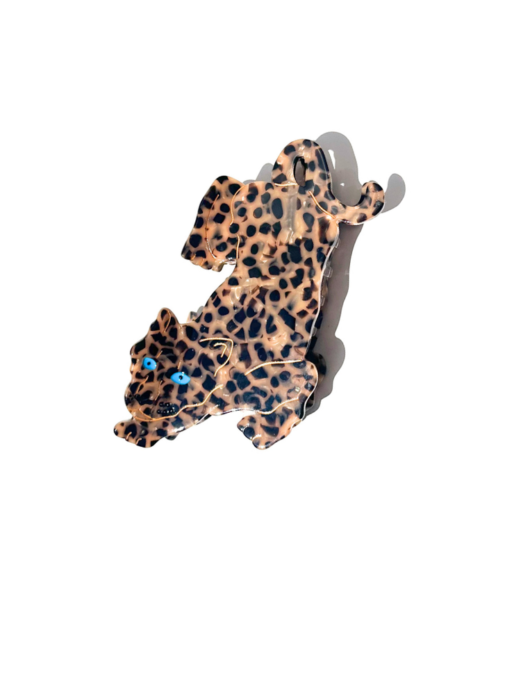 Hand-painted Leopard Claw Hair Clip | Eco-Friendly