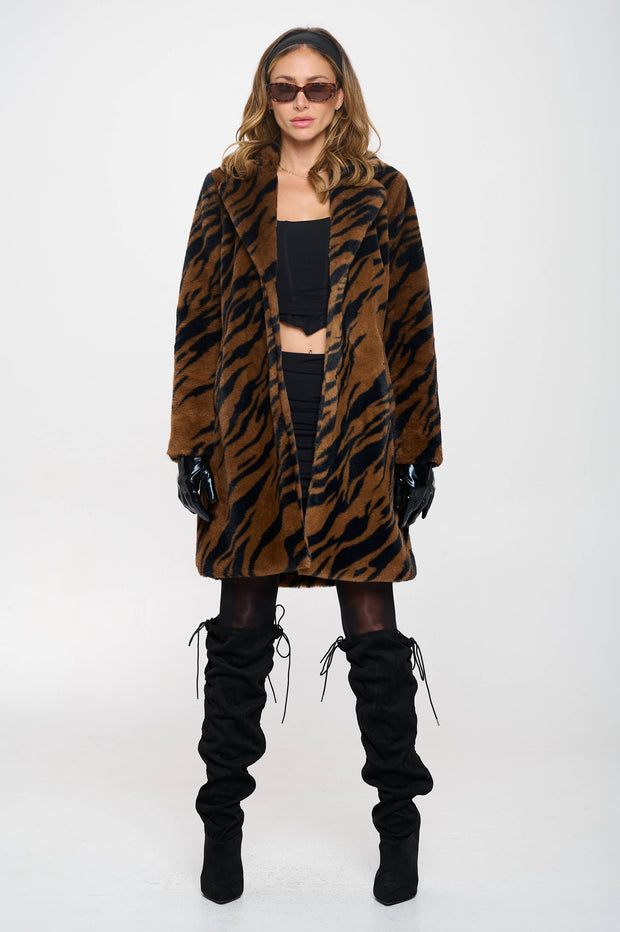 Savannah Faux Fur Coat