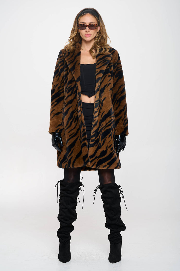Savannah Faux Fur Coat