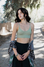 Low Back Ribbed Basic Seamless Bralette 🌸
