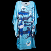 Blue Graffiti Doleman Dress
