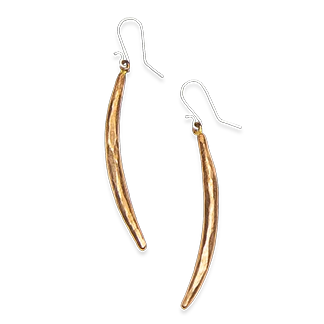 Bronze  Quill Earrings