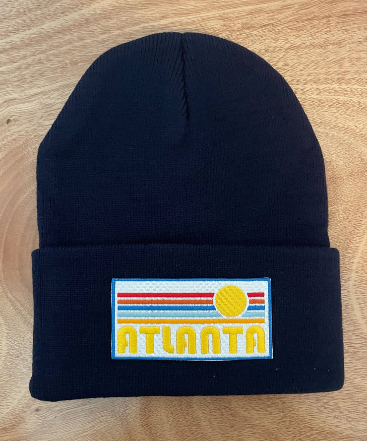 Atlanta, Georgia Beanie - Adult Embroidered Retro Knit Hat