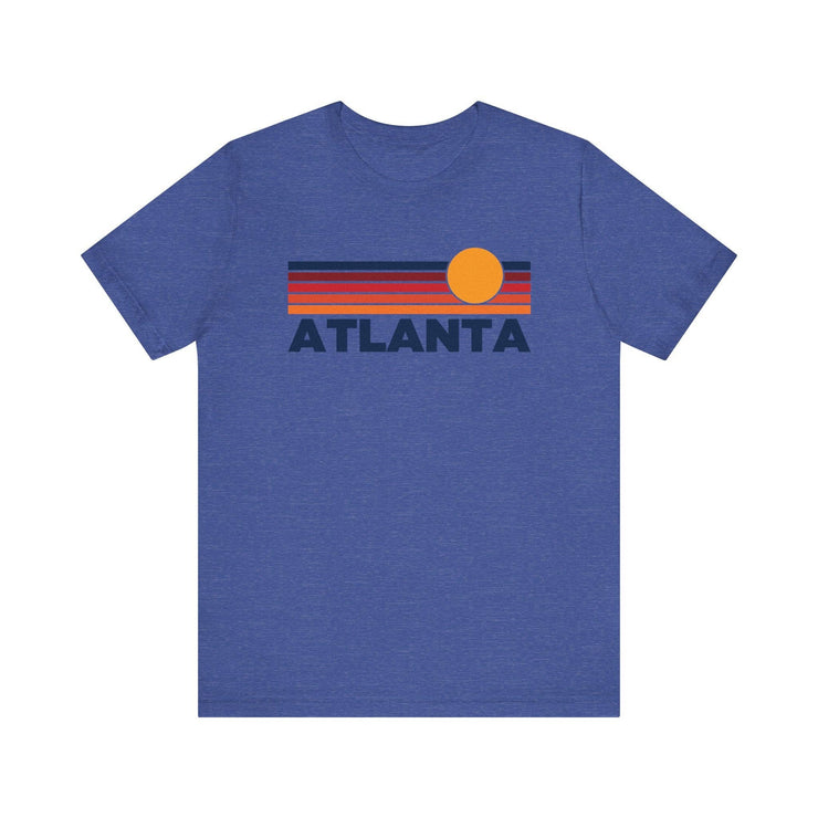 Atlanta, Georgia T-Shirt Retro Sun Ombre Unisex Tee
