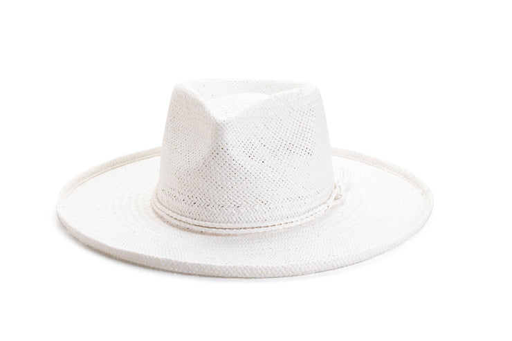American Hat Makers - Straw Sun Hat Curled Brim - Style Horseshoe Bay