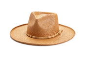 American Hat Makers - Straw Sun Hat Curled Brim - Style Horseshoe Bay
