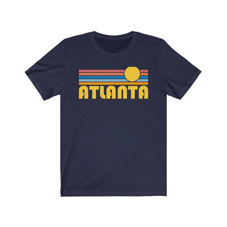 Atlanta, Georgia T-Shirt - Retro Sunrise Adult Unisex Atlanta T Shirt