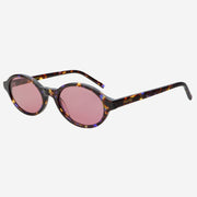 Zoe Acetate Round Womens Sunglasses