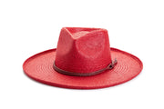 American Hat Makers - Straw Sun Hat Curled Brim - Style Horseshoe Bay
