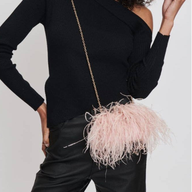 Harlow Feather Evening Bag