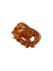 Hand-painted Pretzel Hair Claw Clip | Eco-Friendly