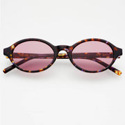 Zoe Acetate Round Womens Sunglasses