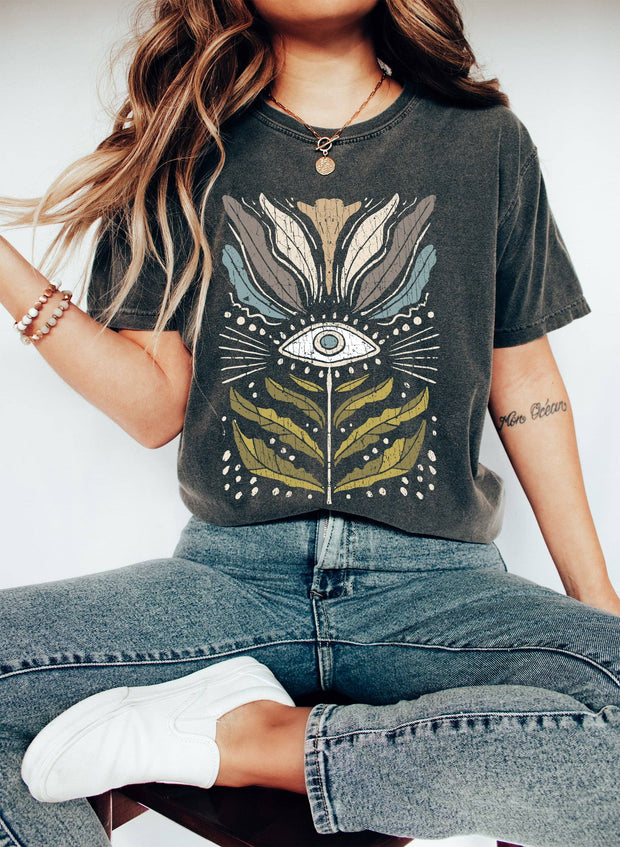 Mystical Floral Vintage T-Shirt