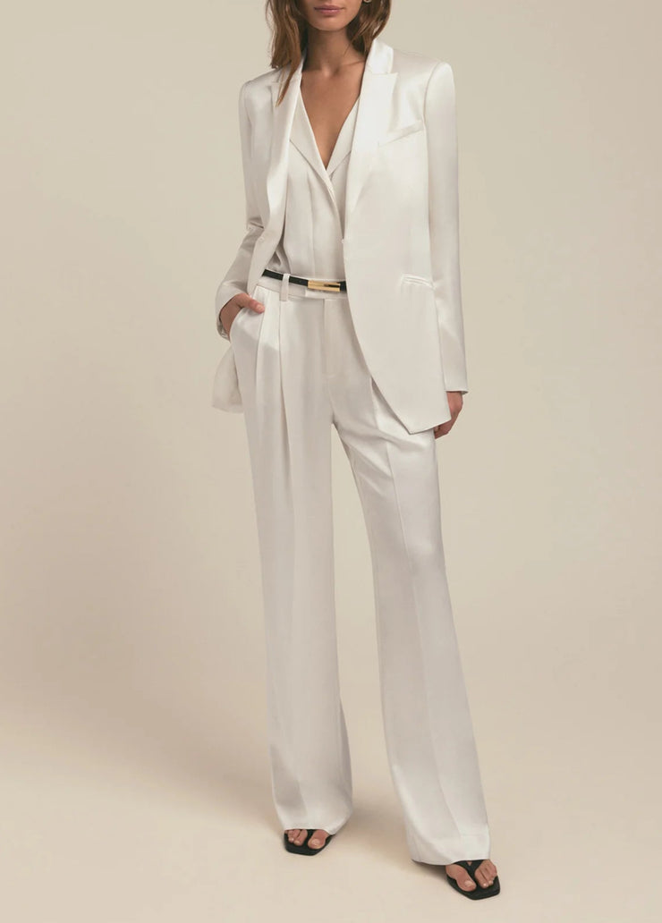 Satin WHITE BLAZER