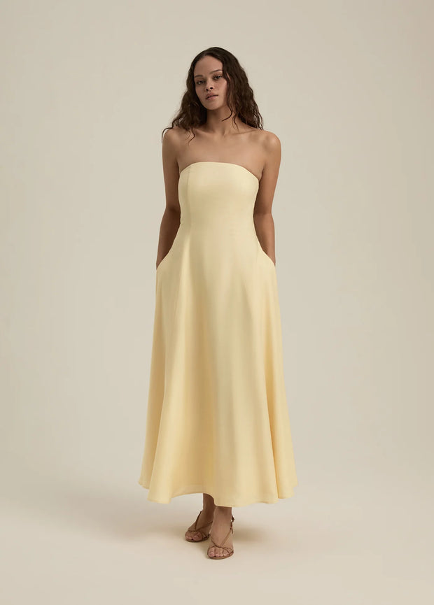 TUBE LINEN DRESS