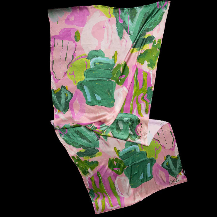 Pink Seashell Wrap Scarf