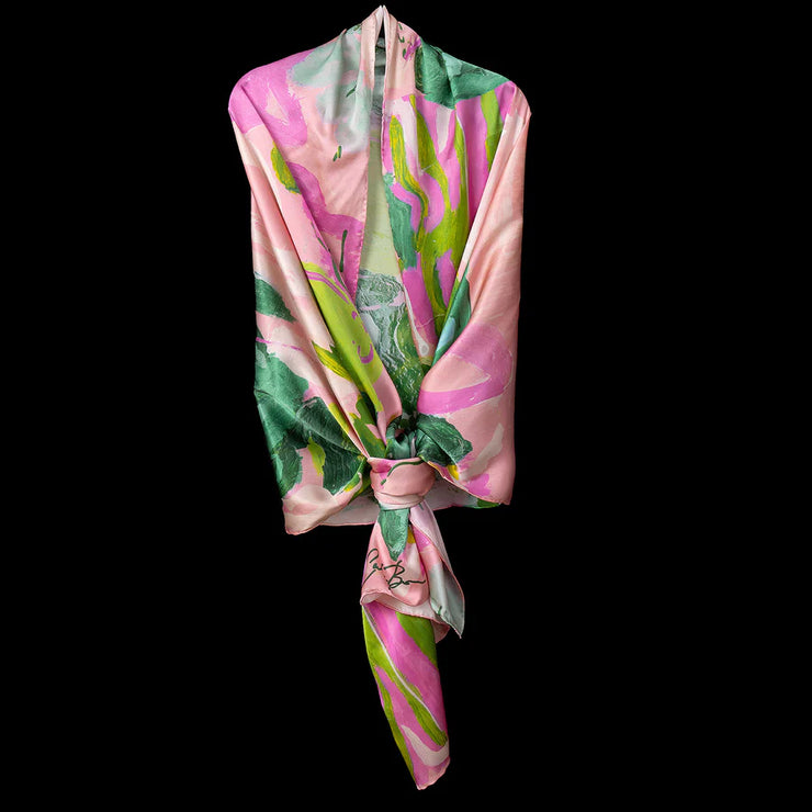 Pink Seashell Wrap Scarf