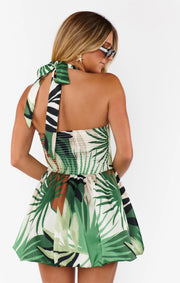 Piper Skort Dress Caribbean Palms Luxe