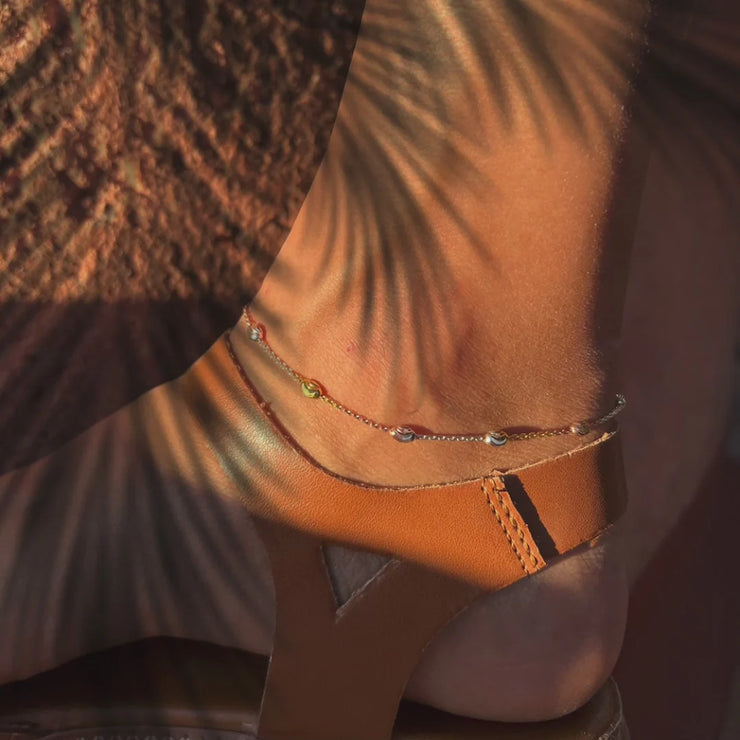 Vermeil 22K gold Anklets
