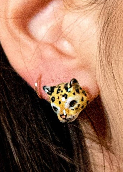 Tiny Leopard Studs - Bill Hallman- Inman Park