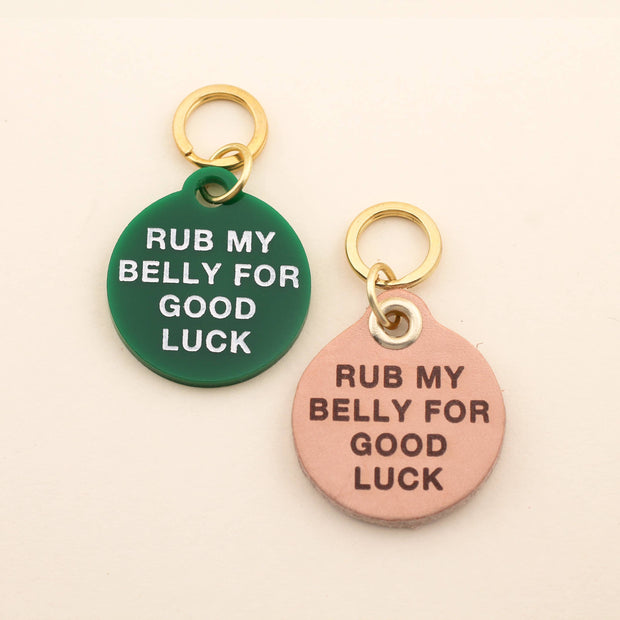 Freshwater Curated Goods - Rub My Belly Pet Tag - Bill Hallman- Inman Park