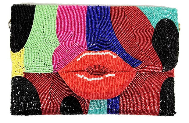 ANEW ARRIVAL BEADED LIP CLUTCH - Bill Hallman- Inman Park