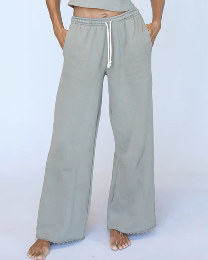 Hailey Wide Leg Fleece Pant - Bill Hallman- Inman Park